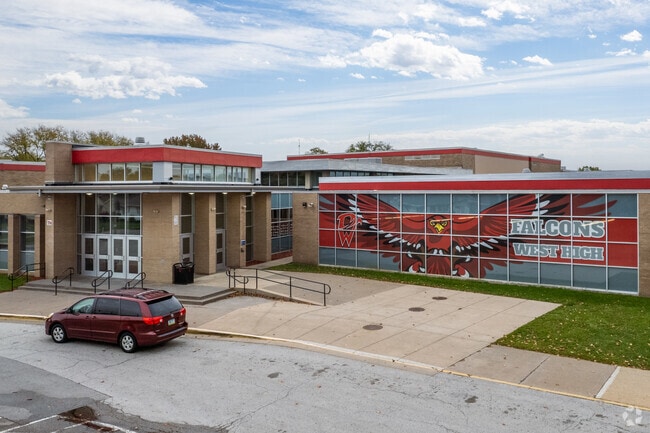 West High School is home to the Falcons.