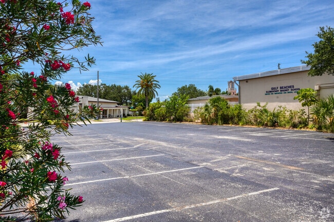 Gulf Beaches Elementary Magnet has plenty of parking for parents and faculty.