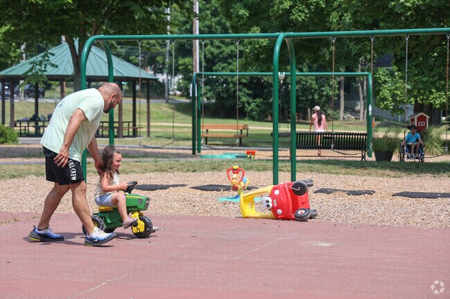Ballardvale Park has a playground and athletic fields in Ballardvale.