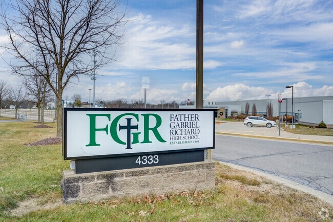 Father Gabriel Richard High School, Signage