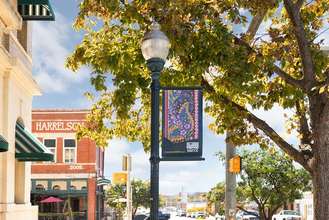 San Marcos Downtown Street Sign 1of2