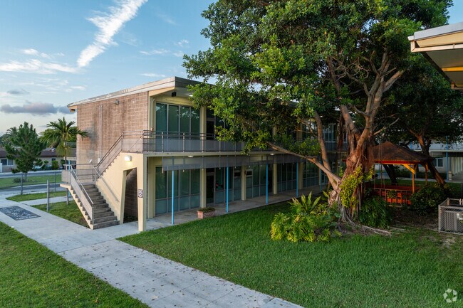 The Coral Terrace Elementary School buildings are two floors.