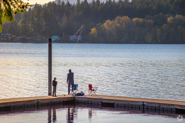 Black Lake in Tumwater is a great place for fishing.