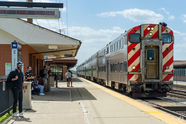 Catch the train to Chicago at the Route 59 Metra station.