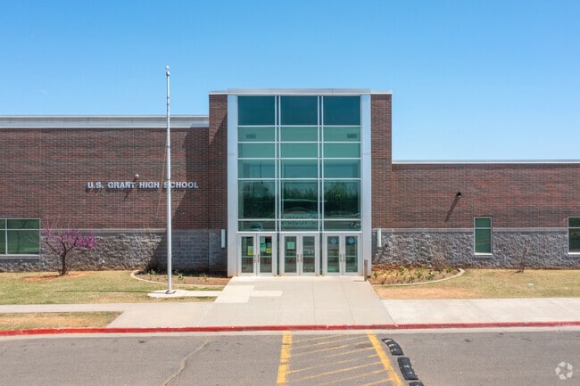 U.S. Grant High School entrance in Highlander Community South.
