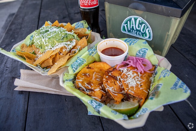 Deliciously tasty and original tacos at Tiagos Tacos in Hialeah City.