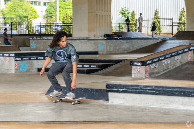 City Walk features a skate park that Fountain Heights residents can skate in.