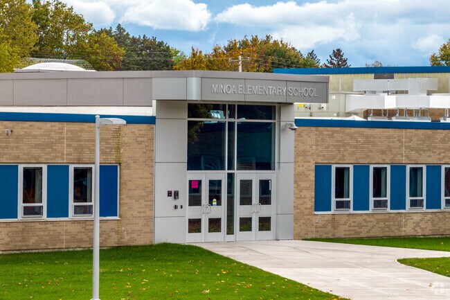 The Minoa Elementary School serves just over 340 students, grades K-5.
