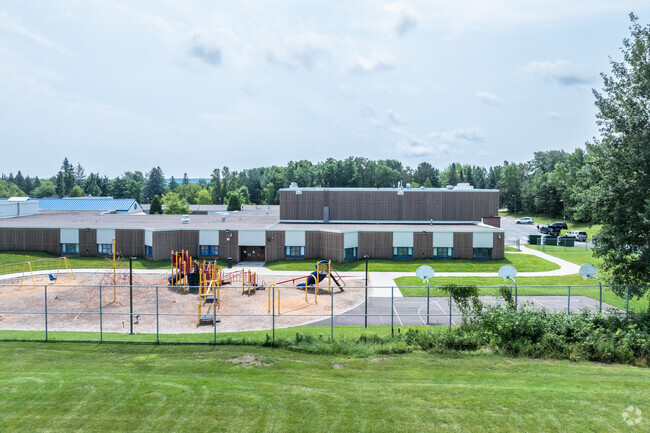 Stowe Elementary School has a great playground for kids.