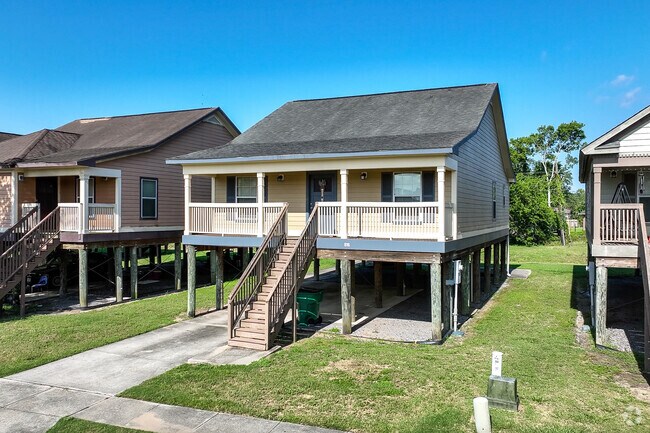 A home on stilts found in the Westwego neighborhood.