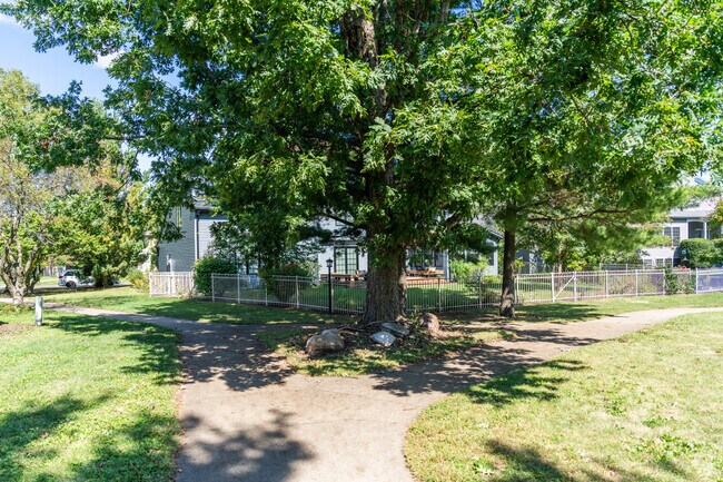 Walking paths between homes lead to the parks and lakes of West Haven.
