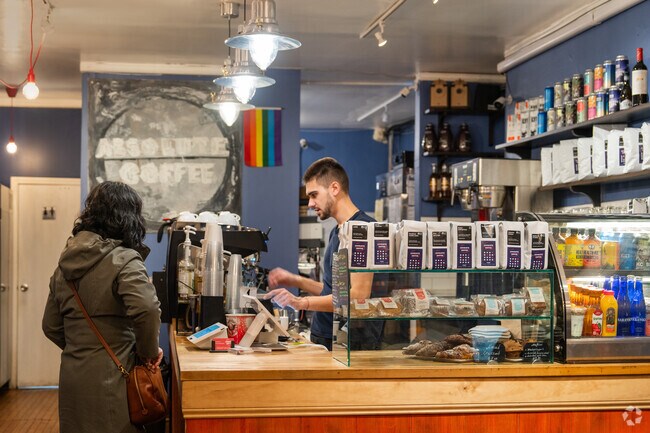 Absolute Coffee on Atlantic is a bustling coffee shop in Boerum Hill.