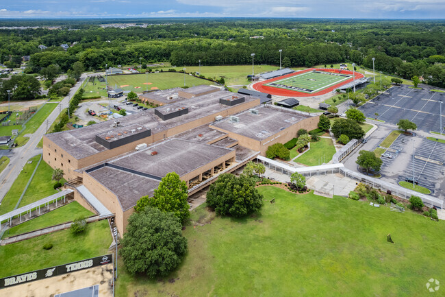 Socastee High School is centrally located in Socastee.