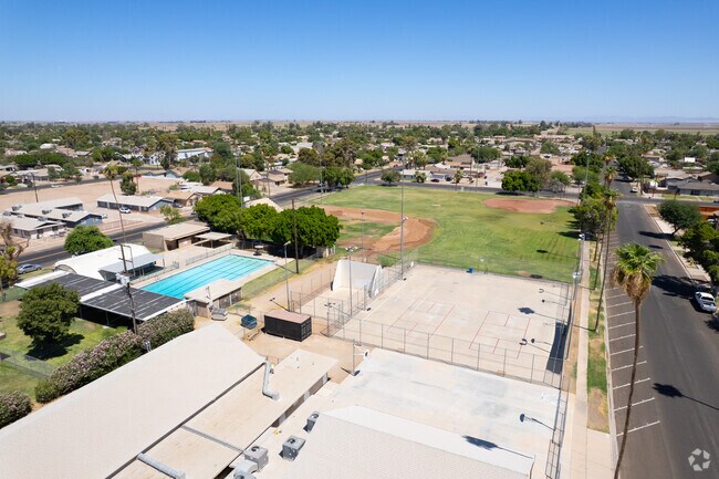 Holtville's Recreation Park offer a variety of recreational venues including basketball courts, a swimming pool, baseball and softball diamonds.