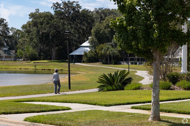 Residents enjoy quiet morning walks along the scenic trails of Lakeside Park in Berwick.