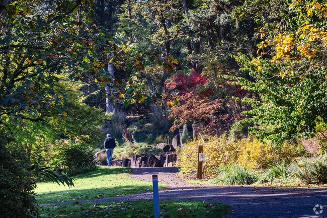 Take a relaxing walk amongst the trees at Hendrick's Park near Laurel Hill.