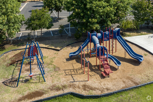 There is a colorful playground at Charlie Keyan Armenian Community School in Clovis.