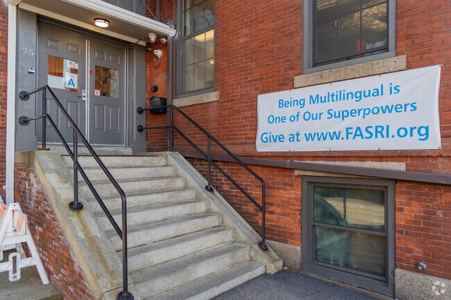Front of the French American School of Rhode Island in Fox Point.