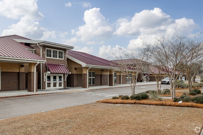 Cane Bay Elementary School in Summerville has pick up and drop off areas.
