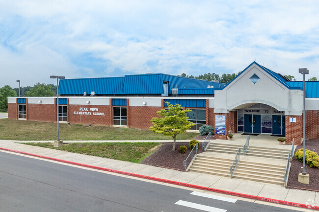 Peak View Elementary School serves students from grades PK-5.
