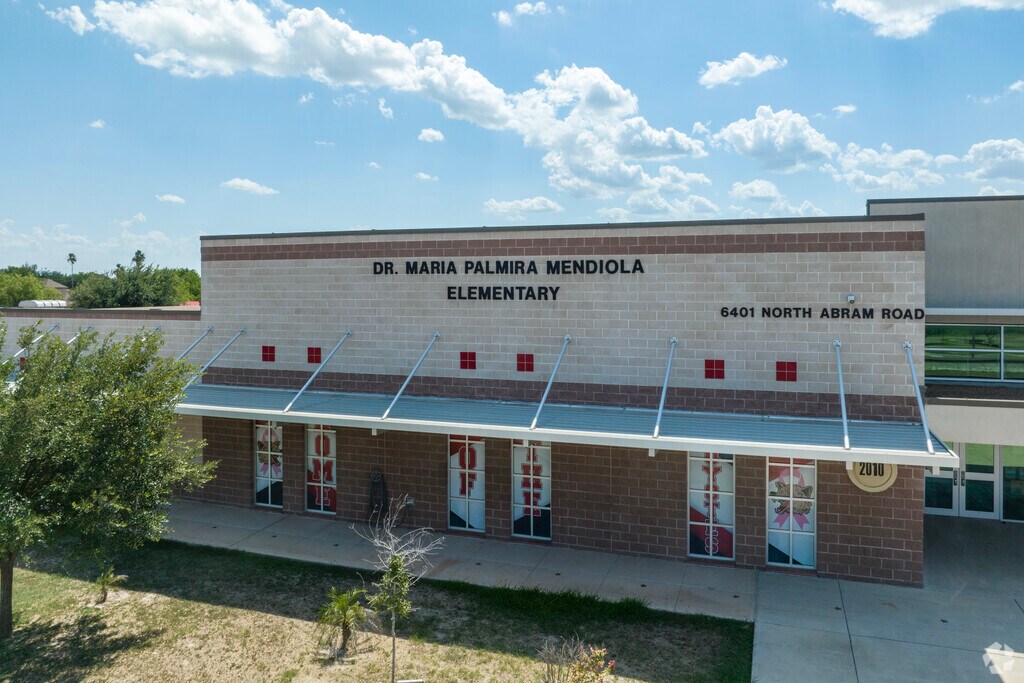 Dr. Palmira Mendiola Elementary School is located on Abram Rd and hosts grades Pre-k to 5th.