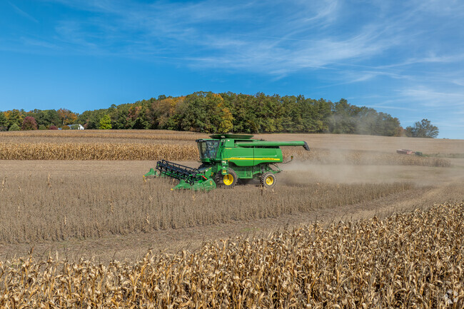 You can often spot farmers at work on large farms in Upper Fairfield.