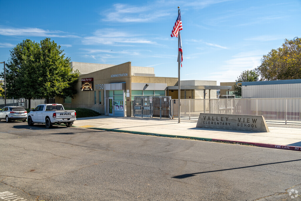 Step into Valley View Elementary School through its inviting entrance.