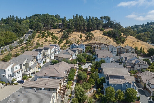 The hillsides around Orinda Village are full of nature, homes, and charm.