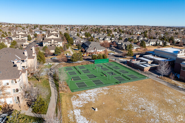 Falcon Bluffs Middle School in Littleton has tennis courts for students to use.