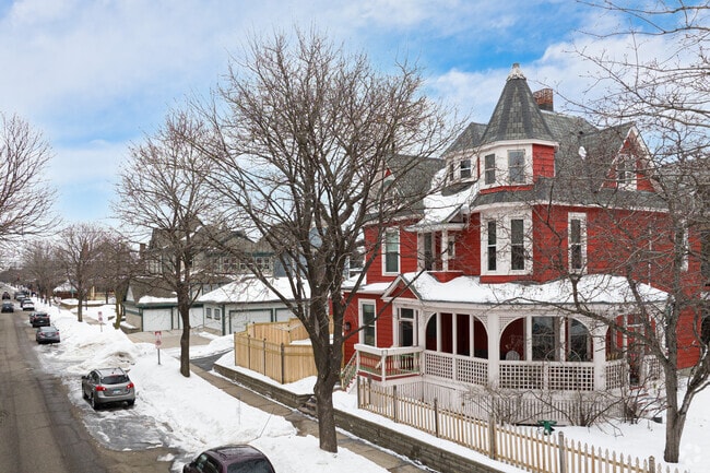 Summit Hill features a wide range of Victorian style homes near Grand Avenue.