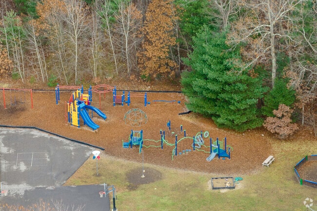The playground at The Sage School in Foxborough, MA