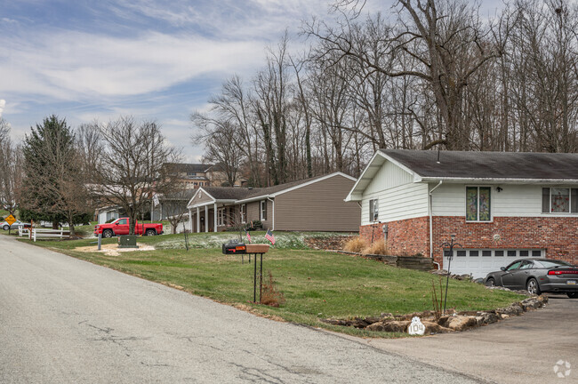 A row of diverse home styles make up the streets of the Lowber neighborhood.