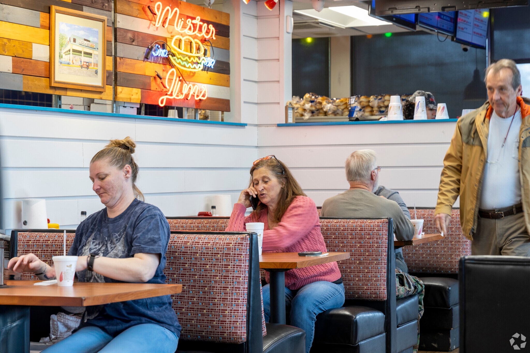 In Great Bridge, hungry patrons flock to Mister Jim's for tasty sandwiches.