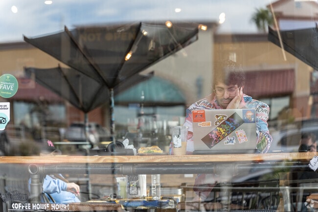 In Spring Valley, you will see people working from cafes and restaurants.