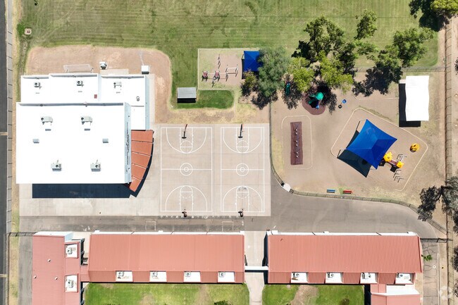 Jack L. Kuban Elementary in Phoenix includes various recreational activities for students.