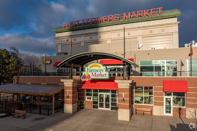Residents can travel 11 miles west to Flint to attend weekly events like the farmers market.
