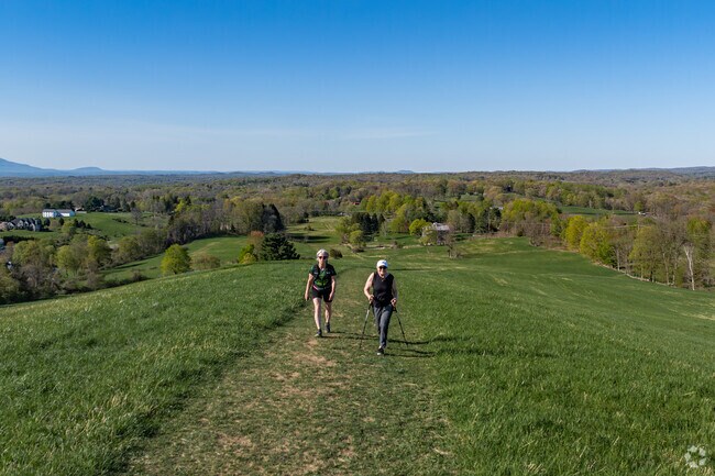 Rhinebeck locals love the trails and views of the Drayton Grant Park at Burger HIll.