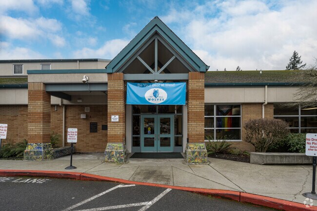 West Mercer Elementary School on Mercer Island.