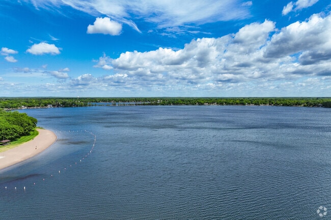 Big Lake and Lake Mitchell lie in the heart of the city.