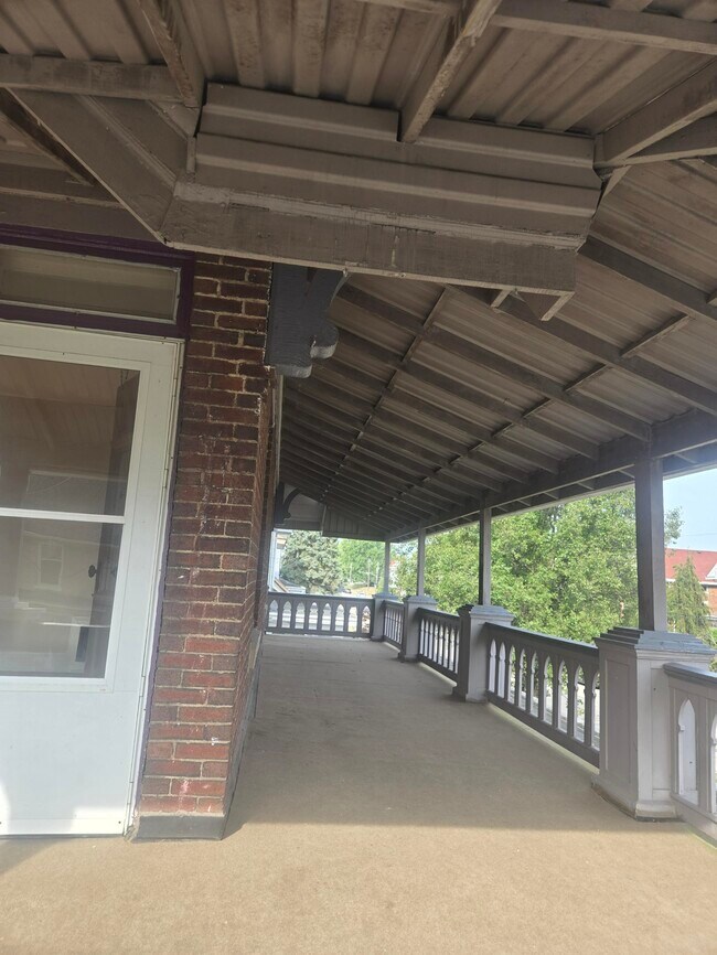 large, private porch