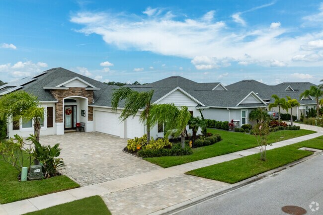 Venetian Bay features many types of homes such as custom styles with Mediterranean details.