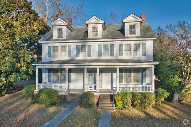 Many homes in West Point display architecture that stems from Colonial Revival.