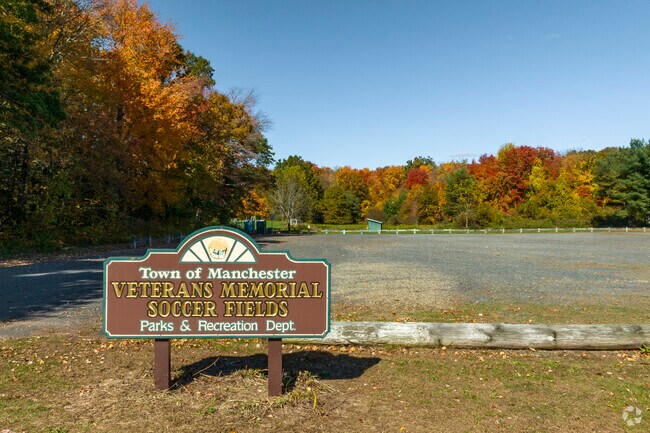 The Veterans Memorial Soccer Fields lot has ample parking for the numerous simultaneous games.