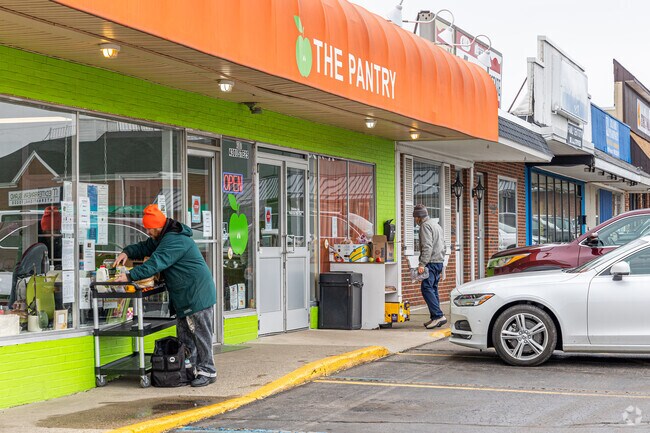 The Green Apple Pantry in Ken-O-Sha Park provides groceries for those in need of assistance.