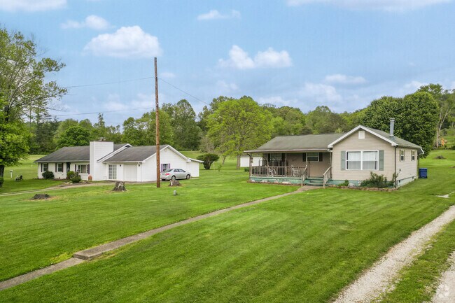 Quaint homes in Ona have scenic views of the Appalacian Mountains.