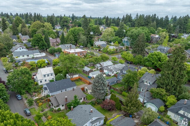 Craftsman style homes sprinkle the Hough neighborhood.