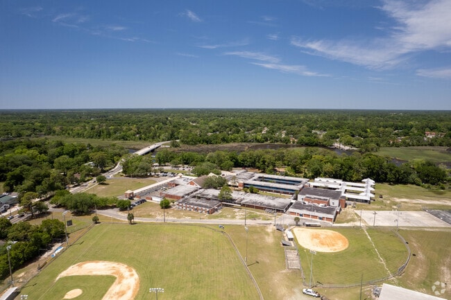Jean Ribault Middle School seen from above