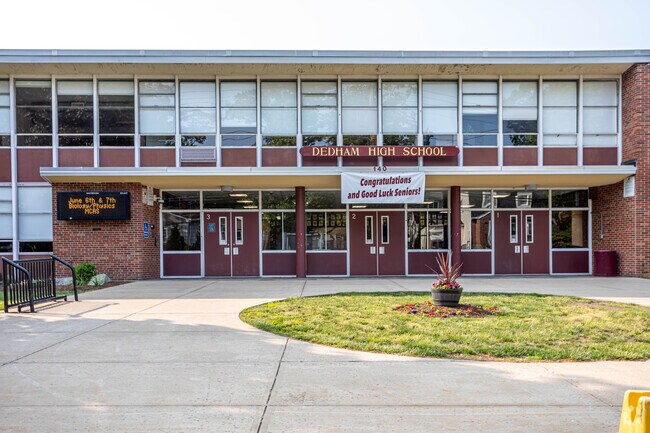Dedham High School in Upper Dedham.