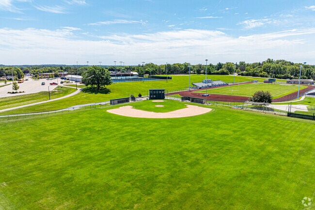 The baseball & multi-use fields offer plenty of space for students at Evergreen Elementary.