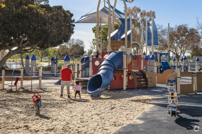 Heritage Grove Park in Walnut features a playground for children.